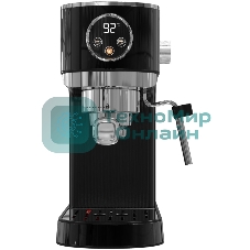 Кофеварка рожковая Korting KCM 1002 EN черный, молотый, 1.2 л, 1350 Вт, 20 бар