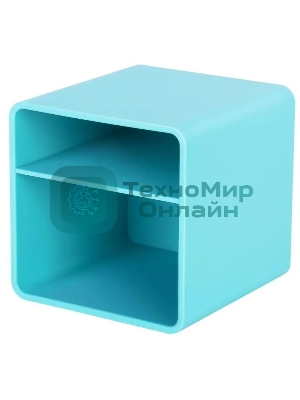 Подставка Deli ENS011blue Nusign 2 отделения для письменных принадлежностей, 84х84х86мм, синий, пластик