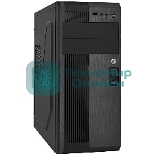 Компьютерный корпус Miditower ExeGate UN-605B-UNS350 (ATX, БП UNS350 с вент. 12см, 2хUSB, аудио, блокировка, черный)