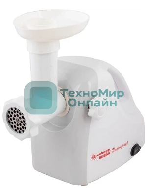 Мясорубка электрическая Белвар КЭМ-П2У-305-03 белый, 1800 Вт, 0.4 кг/мин, реверс, защита от перегрузки, насадки - 5