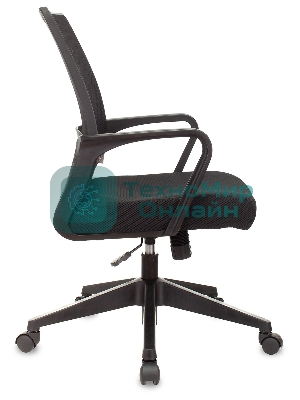 Кресло Бюрократ MC-201/TW-11 черный, сетка, 120 кг, механизм качания