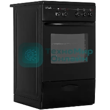 Плита электрическая Лысьва EF3001MK00 черный, конфорок 3 электрических, духовка 57 л, 50 см x 84 см x 60 см