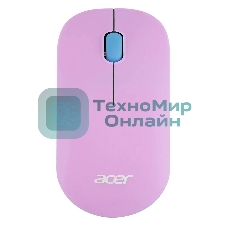 Мышь беспроводная Acer OMR200 фиолетовый, 1200 dpi, радиоканал, USB, кнопки - 3