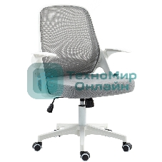 Кресло компьютерное Cactus CS-WMC212-GY белый/серый, сетка/ткань
