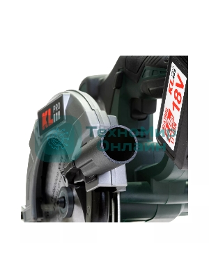 Профессиональная пила циркулярная бесщеточная KLPRO KLDAT18B-80 (18 В/8,0 А·ч, 3650 об/мин, 165мм)