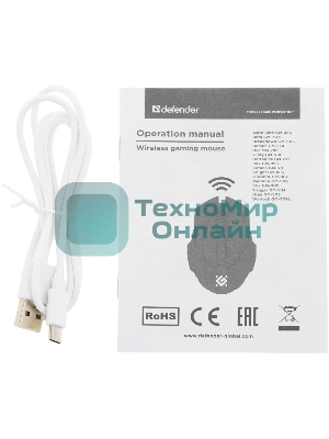 Мышь беспроводная Defender Pandora GM-502 розовый, 3200 dpi, радиоканал, USB, кнопки - 7