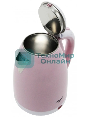 Чайник электрический Atlanta ATH-2437 розовый двухстенный
