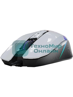 Мышь проводная A4Tech Bloody W60 Max белый, 10000 dpi, USB, кнопки - 10