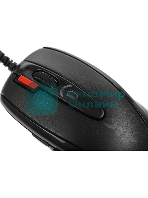 Мышь проводная + коврик A4Tech X-7120 черный, 2000 dpi, USB, кнопки - 7