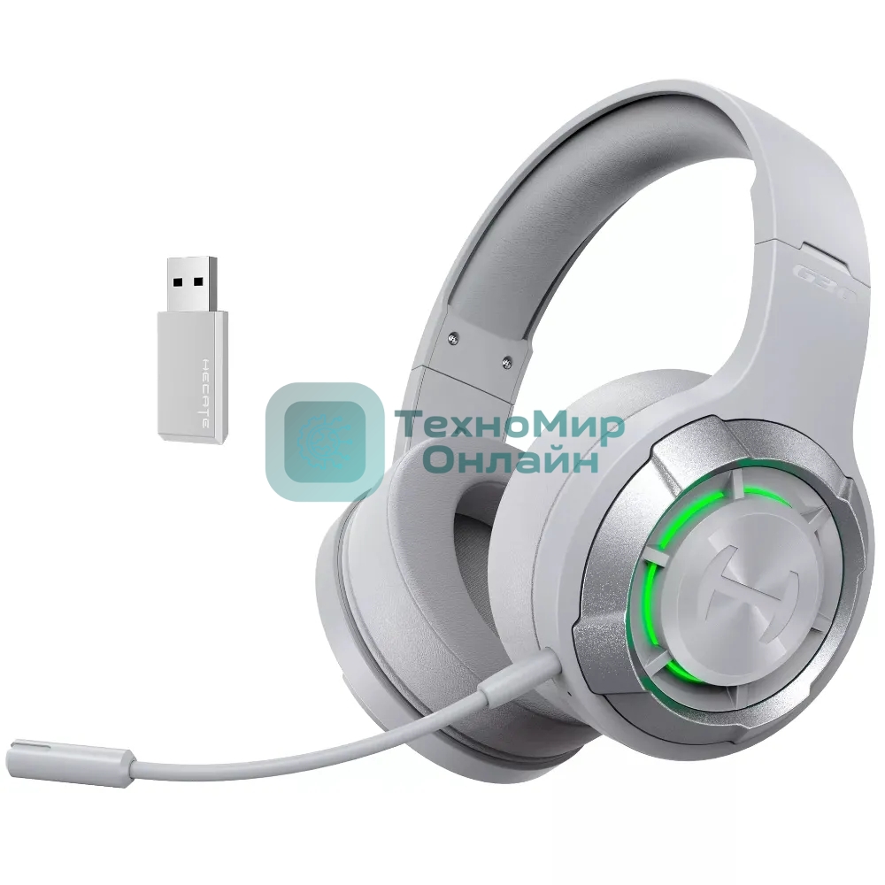 Гарнитура Edifier G30 S серый, беспроводная, 2.4GHz / Bluetooth 5.3, до 30 часов работы, подсветка