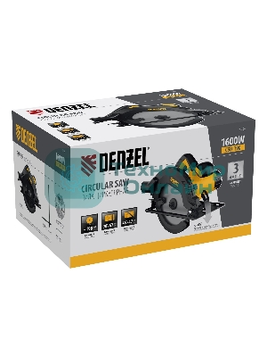 Пила циркулярная Denzel CSD-190, 1600 Вт, 190 мм