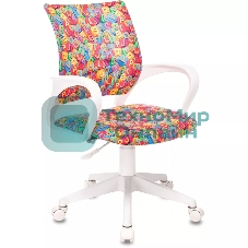 Кресло Бюрократ BuroKIDS 1 W мультиколор, ткань, 120 кг