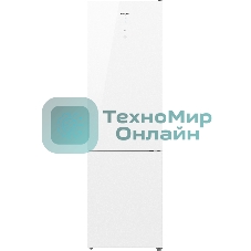 Холодильник Weissgauff WRK 1850 D белое стекло двухкамерный 223/94 л морозилка снизу, No Frost