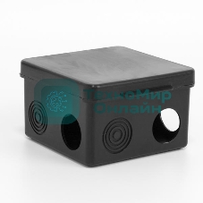 Коробка распределительная TOKOV ELECTRIC ОП 80х80х50 мм 7 каб. вводов IP54 черный