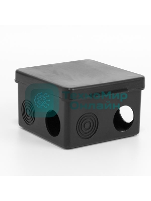 Коробка распределительная TOKOV ELECTRIC ОП 80х80х50 мм 7 каб. вводов IP54 черный