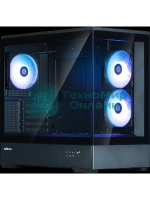 Компьютерный корпус ZALMAN P30 V2, MATX, черный, WINDOW, 2x3.5