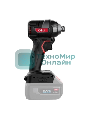 Винтоверт ударный аккумуляторный Deli DE-QZ20-1A4 (1АКБ*4А·ч + ЗУ, 20V, 200Нм, 0-3600об/мин, 0-3600уд/мин, сумка)