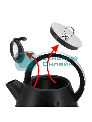 Чайник электрический Maunfeld MFK-647BK черный с хромированными элементами