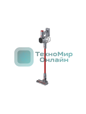 Пылесос вертикальный Topdevice WVC200 красный/серый, питание от аккумулятора, 250 Вт, уборка сухая/влажная, пылесборник 0.6 л