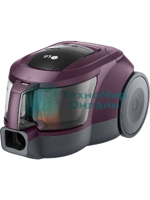 Пылесос LG VC5420NHTCW фиолетовый, 380/2000 Вт, уборка сухая, пылесборник контейнер 1.3 л