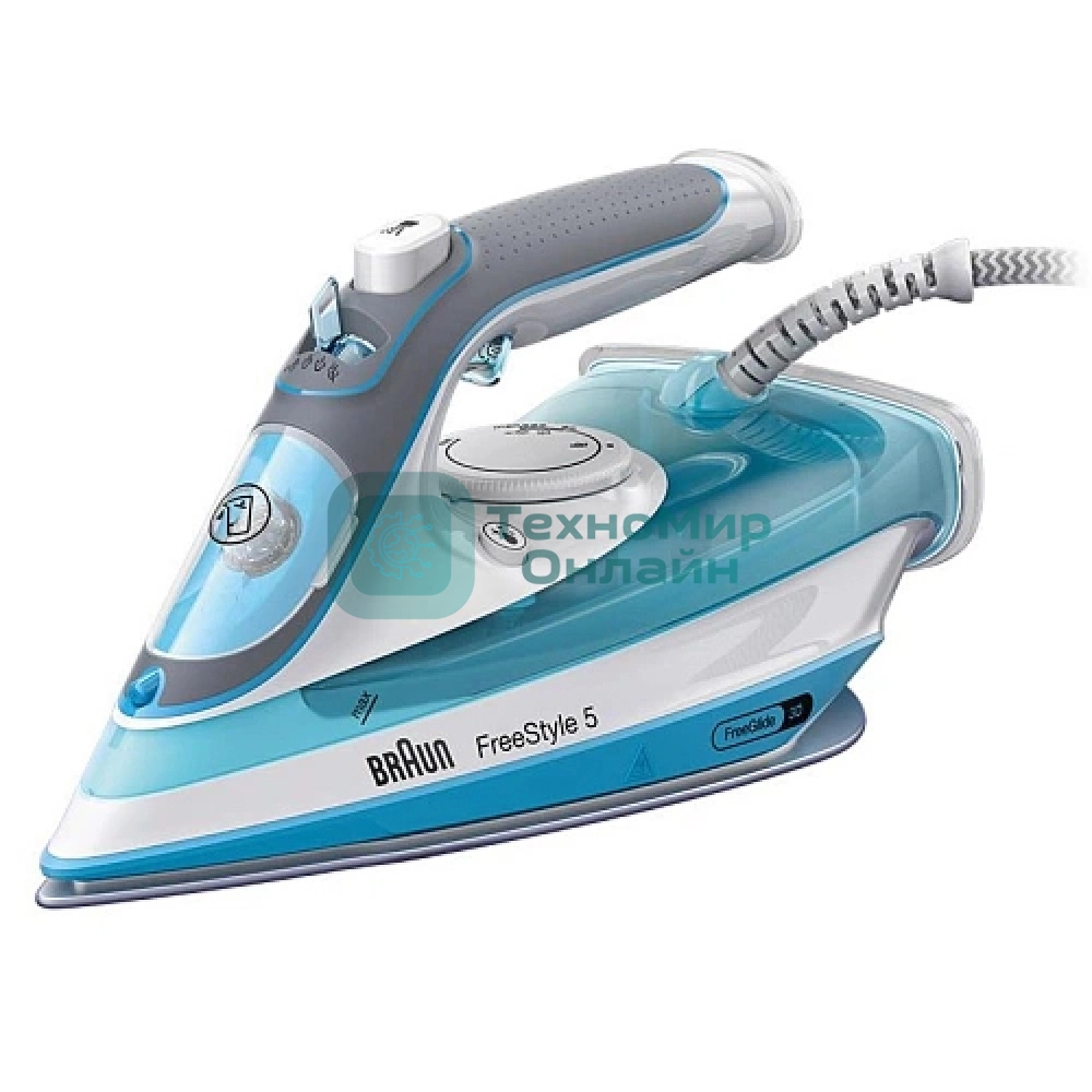 Утюг Braun SI5006BL белый/голубой, 2600 Вт, 50 г/мин, 180 г/мин, 300 мл