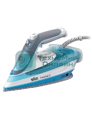 Утюг Braun SI5006BL белый/голубой, 2600 Вт, 50 г/мин, 180 г/мин, 300 мл