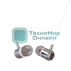 Наушники вакуумные PURE AUX разъем с МК без рег. громкости длина 1.2м More choice G51 (White)
