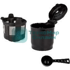 Кофеварка капельная Kitfort КТ-797 черный/нержавеющая сталь, исп. кофе - молотый, 0.42 л, 800 Вт.