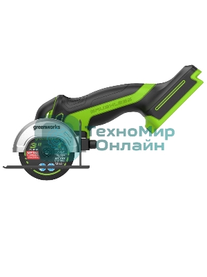 Угловая шлифовальная машина аккумуляторная GreenWorks GD24UCS, 24V, без АКБ и ЗУ (3402007)