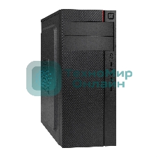 Компьютерный корпус Miditower ExeGate AA-440-UNS500 (ATX, БП UNS500 с вент. 12см, 2*USB, аудио, черный)