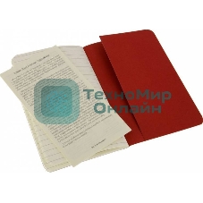 Блокнот Moleskine CAHIER JOURNAL CH121 XLarge 190х250 мм, обложка картон, 120 страниц, линейка, клюквенный (3 шт)