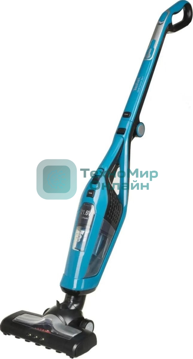 Вертикальный пылесос Tefal TY6751WO 750Вт голубой/черный