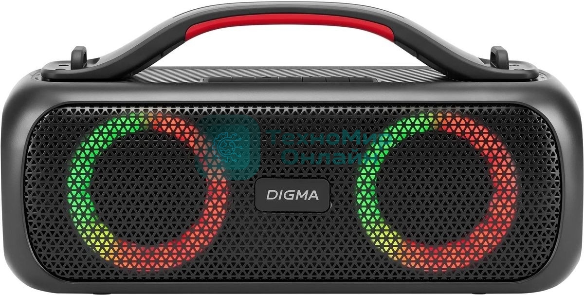 Колонка портативная Digma D-PS1531 черный/черный 40W 2.0 BT 10м 3000mAh