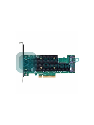 Адаптер HBA Broadcom 9600-16i SGL (05-50111-00) PCIe v4 x8 LP, Tri-Mode SAS/SATA/NVMe 24G HBA, 16port (2*int SFF8654), SAS4016 IOC, RTL