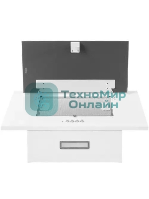 Вытяжка наклонная Elikor Коралл 50П-430-К3Д белый, 49 см, 430 куб. м/ч, 54 дБ