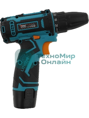 Дрель-шуруповерт Bort BAB-12x2Li-FD, 12 В, 1,5 Ач, 36 Нм, щеточный