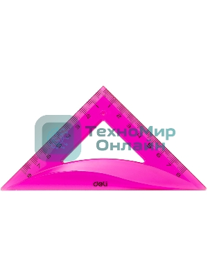 Набор линеек Deli EG00402 Pioneer, пластик, длина 20см, ассорти, флуорисцентный, в комплекте: линейка 20см / треугольник 2шт / транспортир, пластиковый пакет с европодвесом
