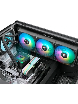 Система жидкостного охлаждения Thermaltake LA360 ARGB Soc-AM5/AM4/1200/1700/1851 черный 4-pin 38.35dB Al+Cu Ret (CL-W459-PL12SW-A)
