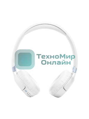 Беспроводные/проводные наушники JBL Tune 680NC белый, накладные, Bluetooth + проводной, адаптивное шумоподавление