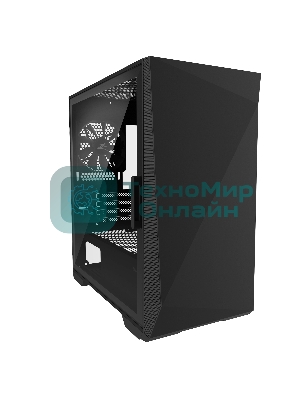 Компьютерный корпус ZALMAN Z1 ICEBERG, MicroATX, черный, WINDOW, 2xCOMBO (3.5