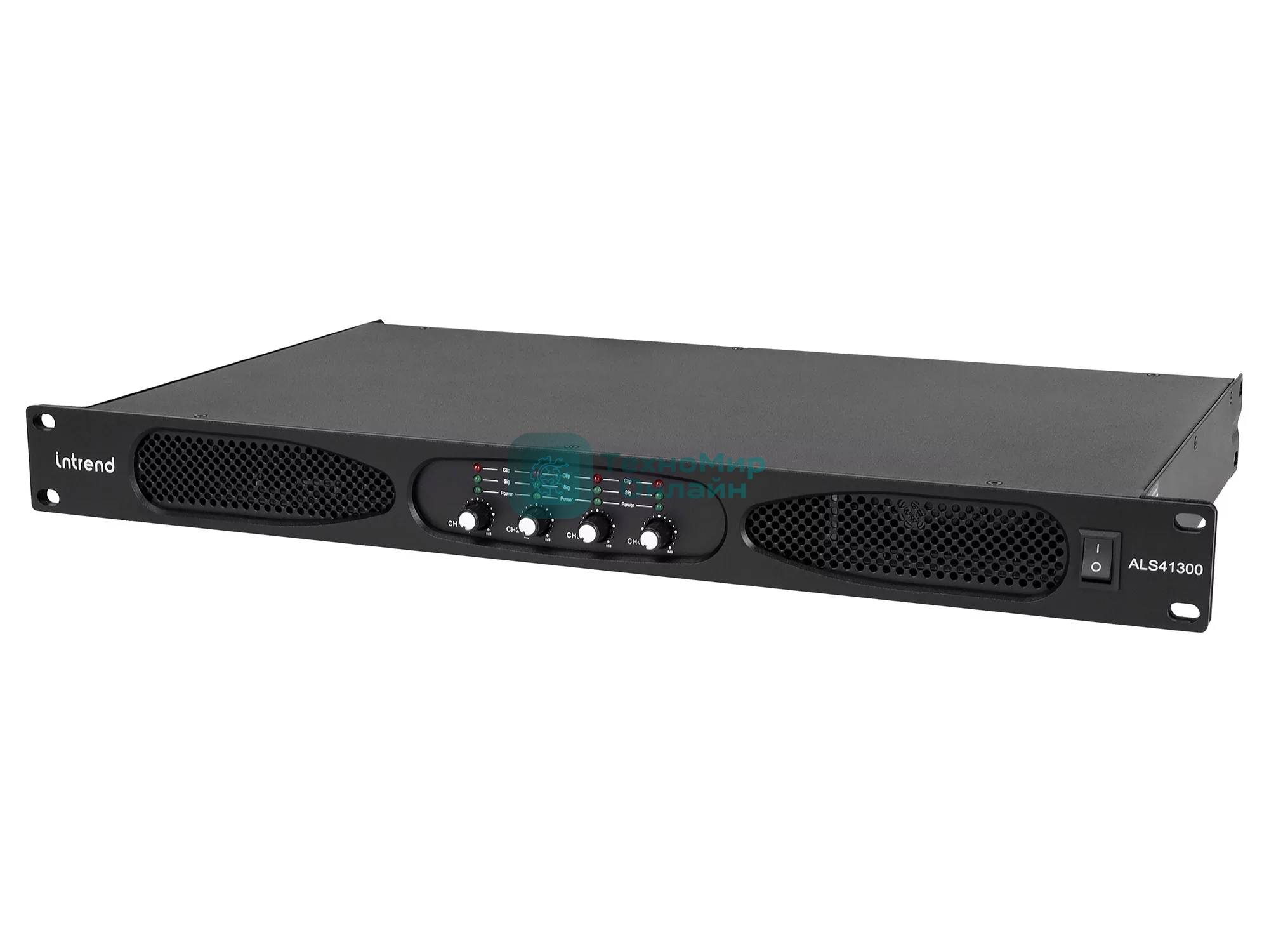 Усилитель Intrend ALS 41300 Четырехканальный, 4х1300Вт/8Ом, 4х2100Вт/4Ом, 2х4200Вт/8Ом