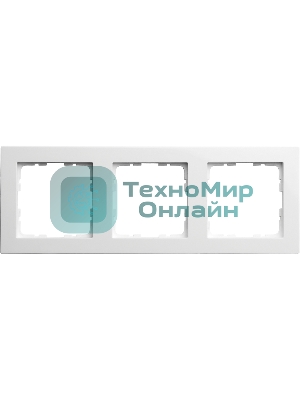 Рамка Jasmart 3-м G-Classic белый глянцевый