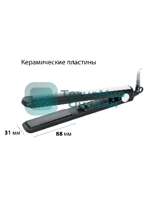 Выпрямитель для волос Supra HSS-1228S черный, 31 мм, 200 °C, 1 режим