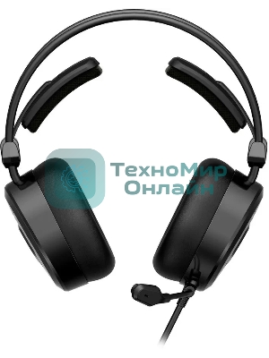 Гарнитура Bloody MC750 чёрный, проводная, USB, подсветка