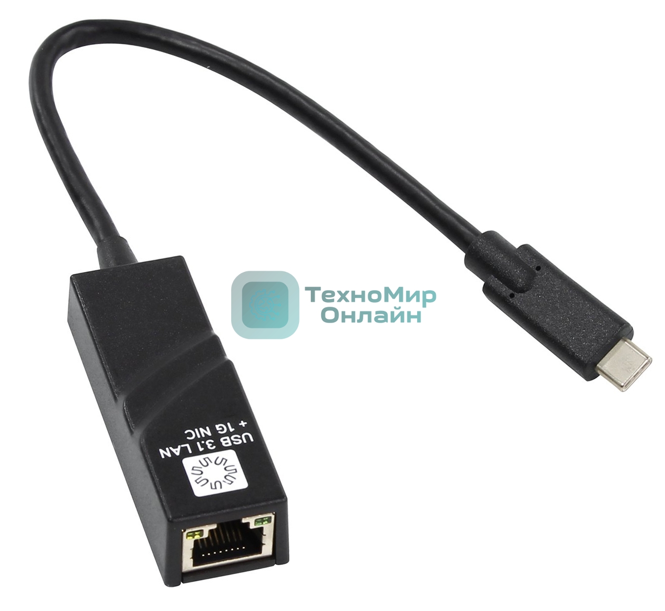 Кабель-адаптер 5bites UA3C-45-07BK USB3.1, RJ45 1G, черный