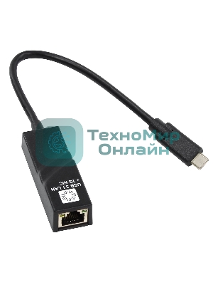 Кабель-адаптер 5bites UA3C-45-07BK USB3.1, RJ45 1G, черный