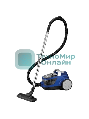 Пылесос BBK BV1509 имперский синий, 300/1600 Вт, уборка сухая, пылесборник контейнер 2 л