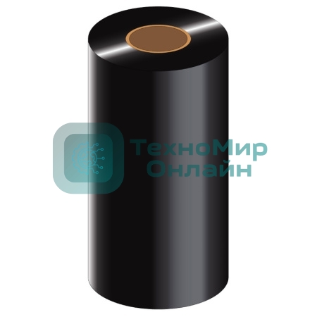 Красящая лента Ribbon 110ммx300m Wax/Resin OUT Black 1