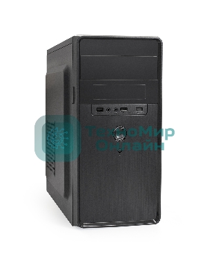 Компьютерный корпус Minitower ExeGate EX286412RUS BA-309 (mATX, без БП, 2хUSB, HD аудио, черный)