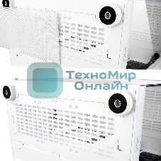 Компьютерный корпус Ginzzu V580 RGb подсветка, закаленное стекло 1хUSB 3.0,1хUSB 2.0, AU белый ATX